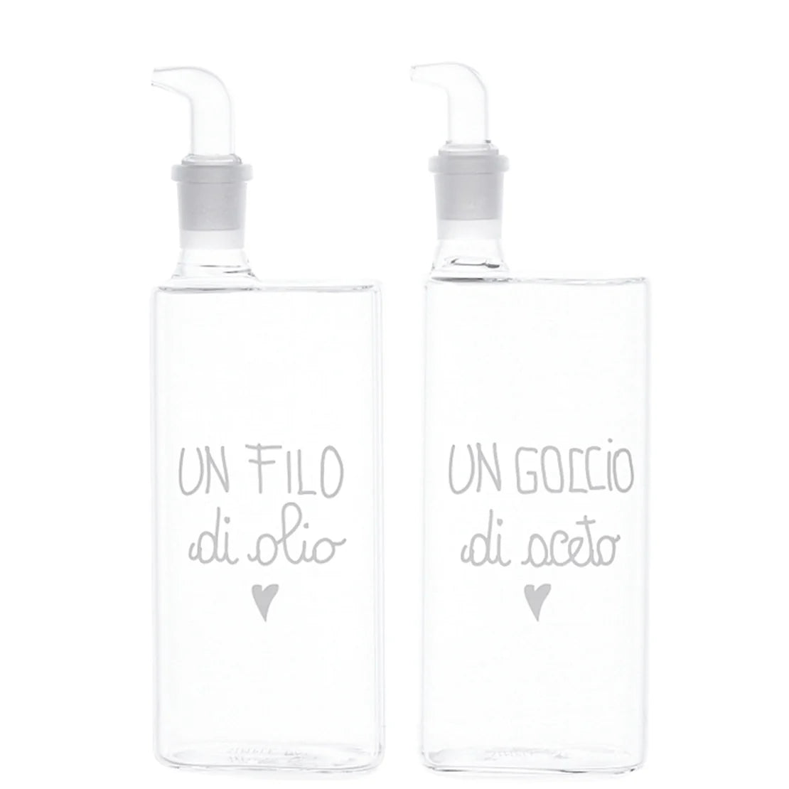 Set 2 Bottiglie Un Filo di Olio - Un Goccio di Aceto 2x400ml