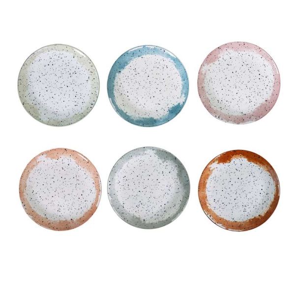 Servizio piatti 18 pezzi Sienna Porcellana Multicolor