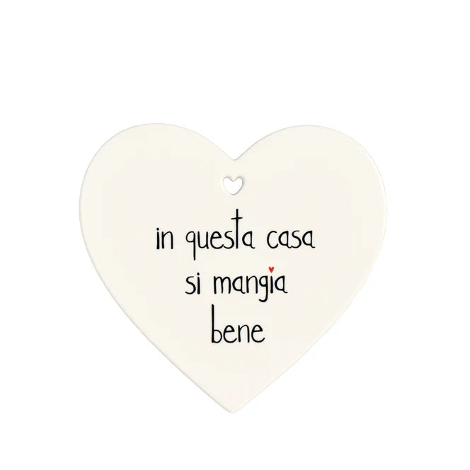 Sottopentola cuore In questa casa si mangia bene