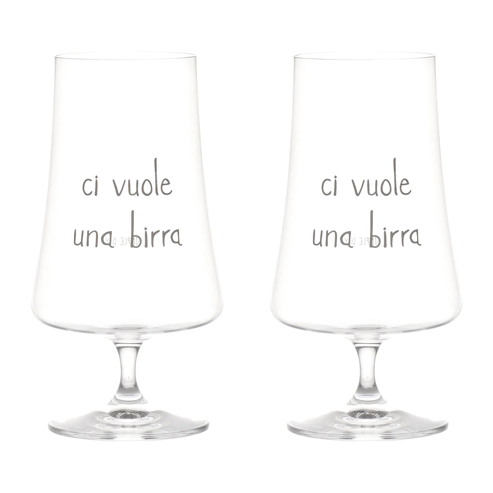 Set 2 Bicchieri birra Ci vuole una birra - 55cl