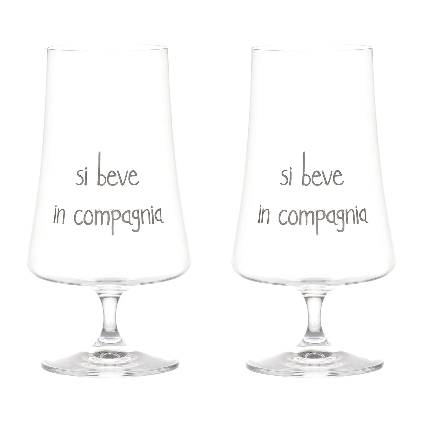 Set 2 Bicchieri birra Si beve in compagnia - 55cl