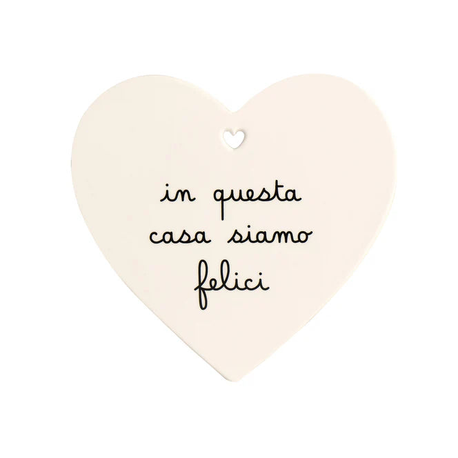 Sottopentola cuore In questa casa siamo felici