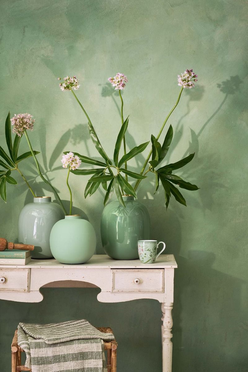 Vaso Metallo Bright Green Pip Studio