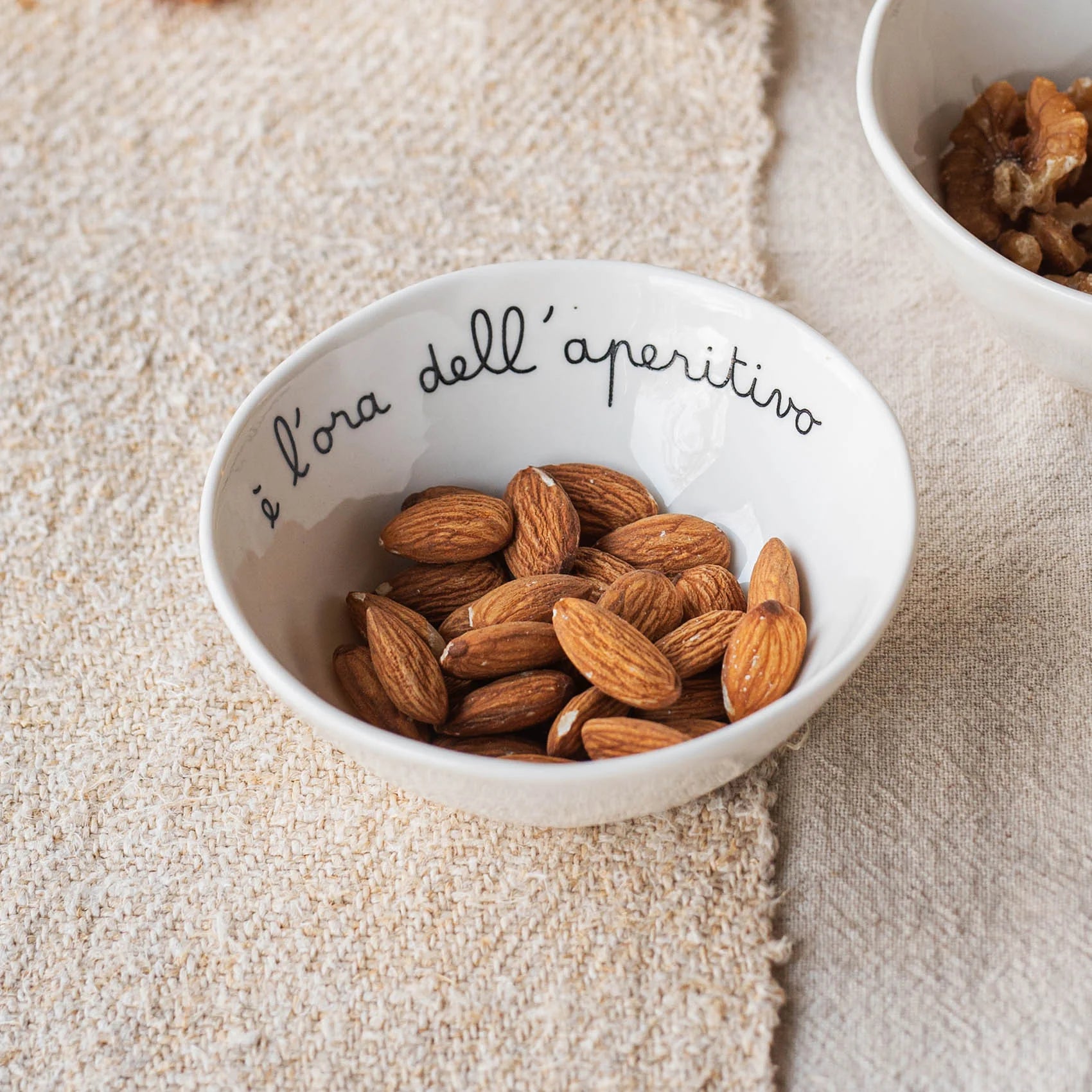 Set 4 Coppette in gres E' l'ora dell'aperitivo