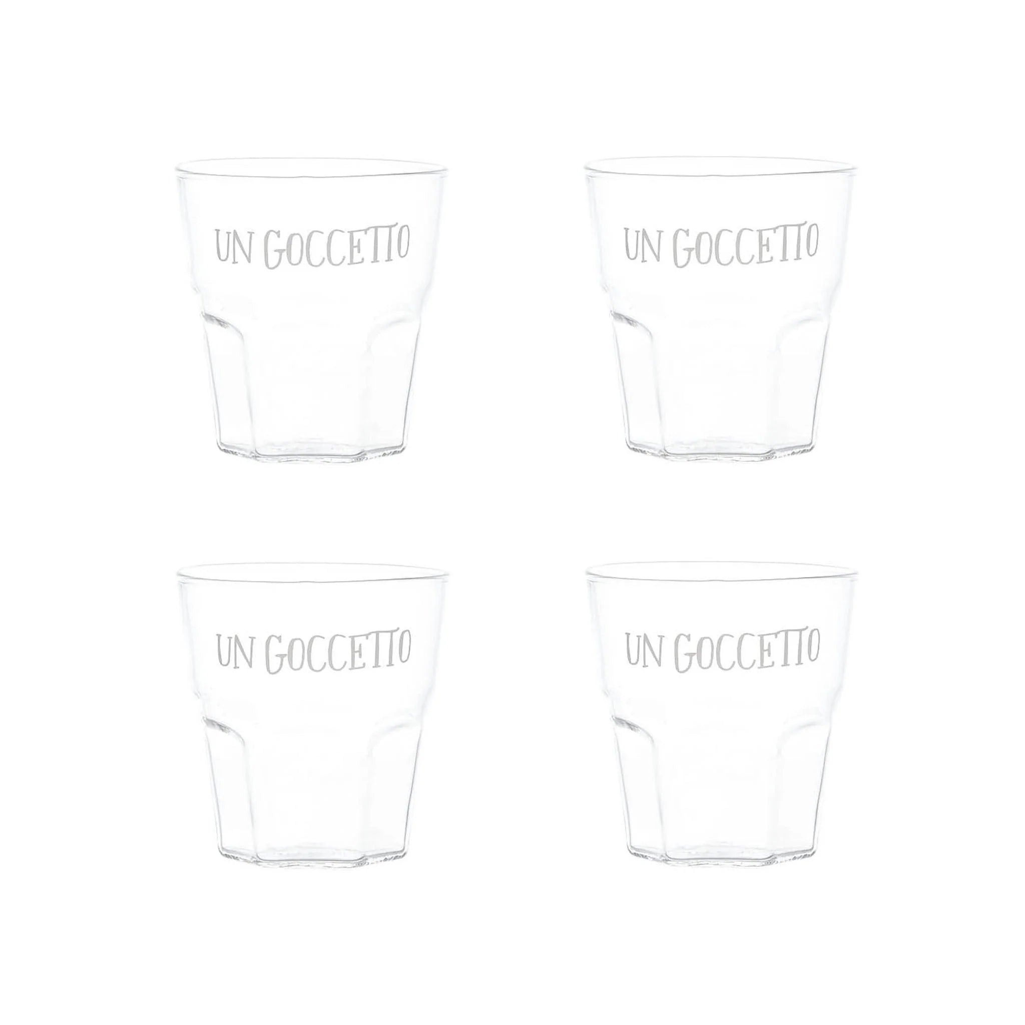 Set 4 bicchierini liquore Un Goccetto