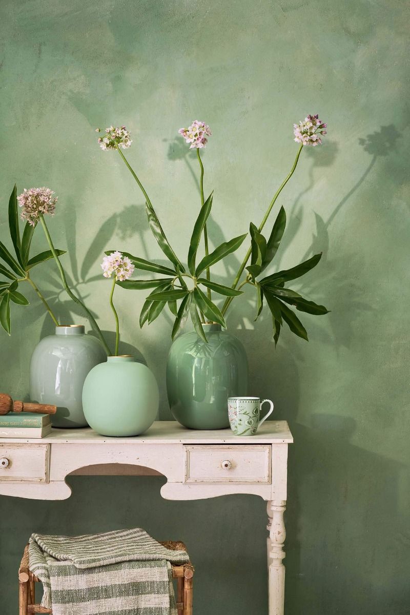 Vaso Metallo Mid Green Pip Studio