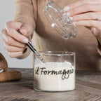 Formaggiera in vetro borosilicato decoro Il formaggio