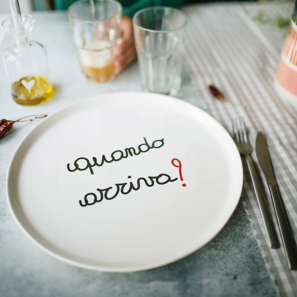 Piatto pizza Quando Arriva