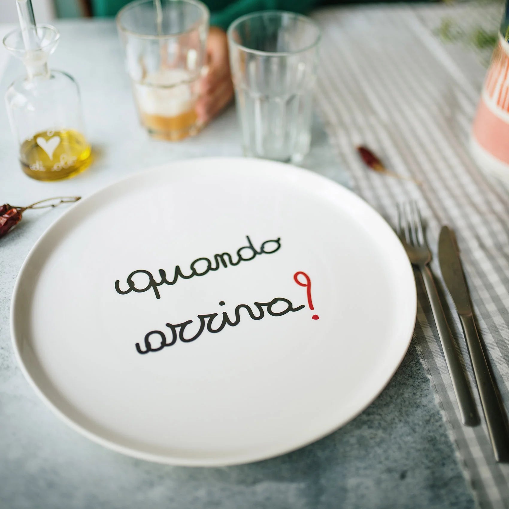 Piatto pizza Quando Arriva