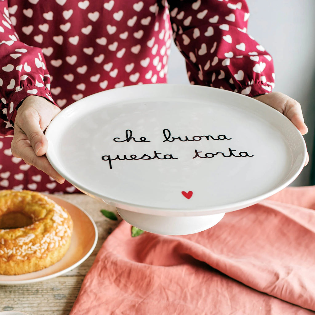 Alzata per dolci e torte in gres - Che buona questa torta