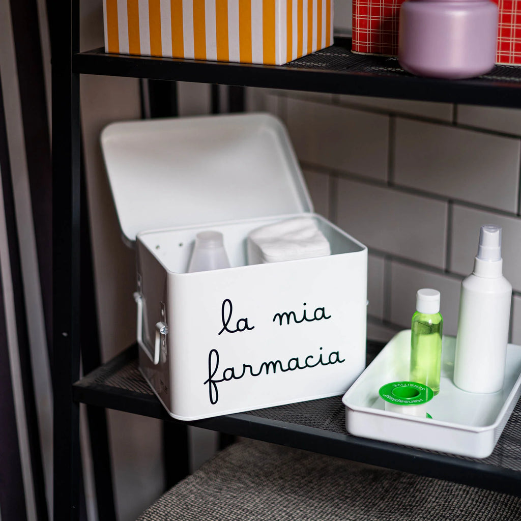 Scatola in acciaio verniciato La mia farmacia