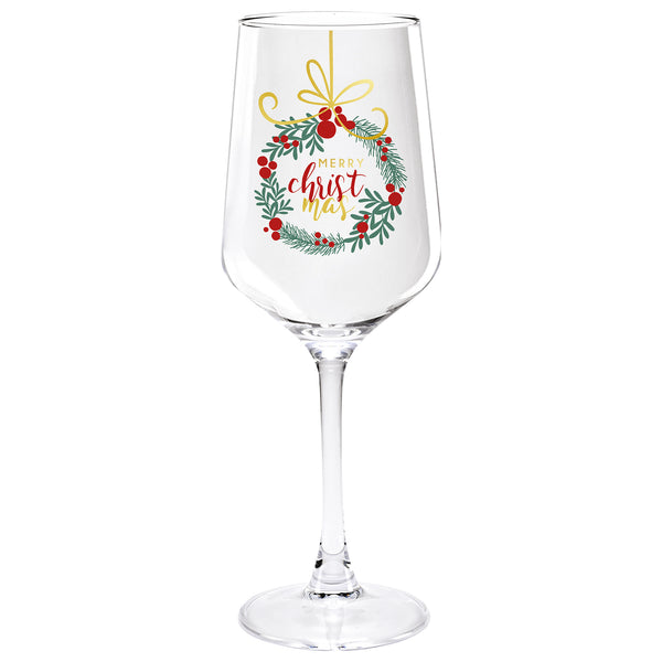 SET 2 CALICI IN VETRO “MERRY CHRISTMAS”