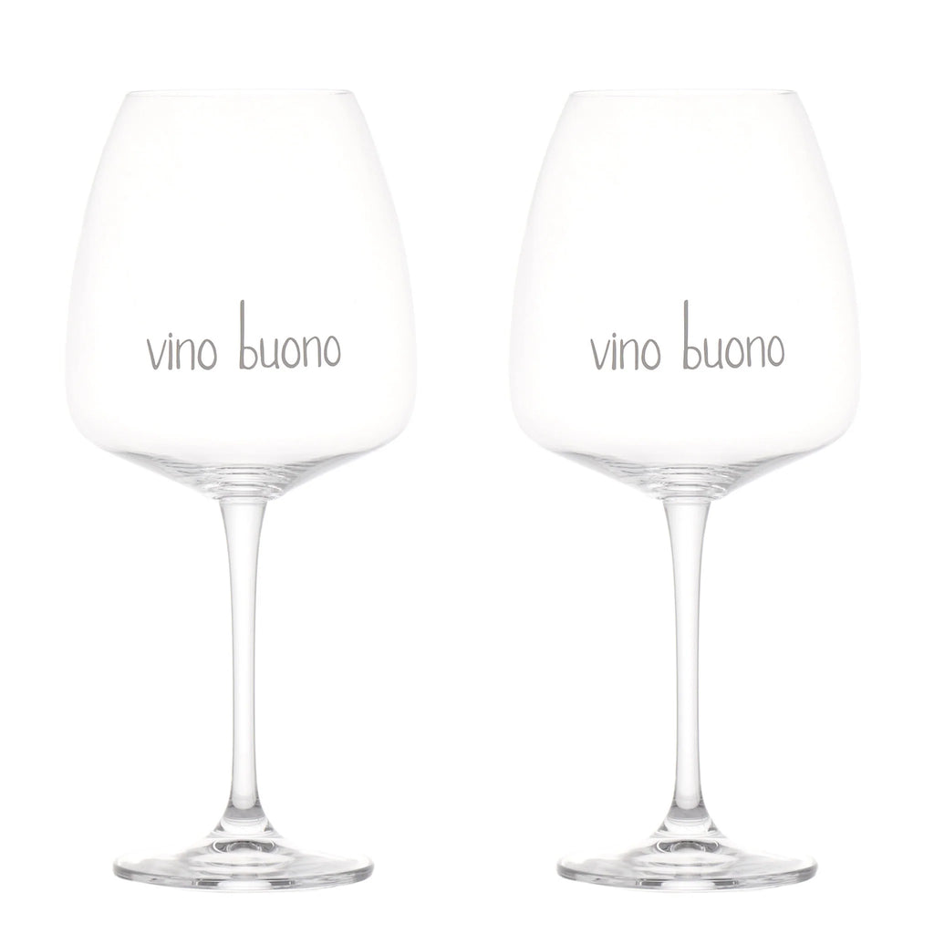 Set 2 calici vino Vino Buono 77cl