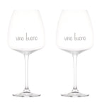 Set 2 calici vino Vino Buono 77cl
