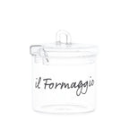 Formaggiera in vetro borosilicato decoro Il formaggio