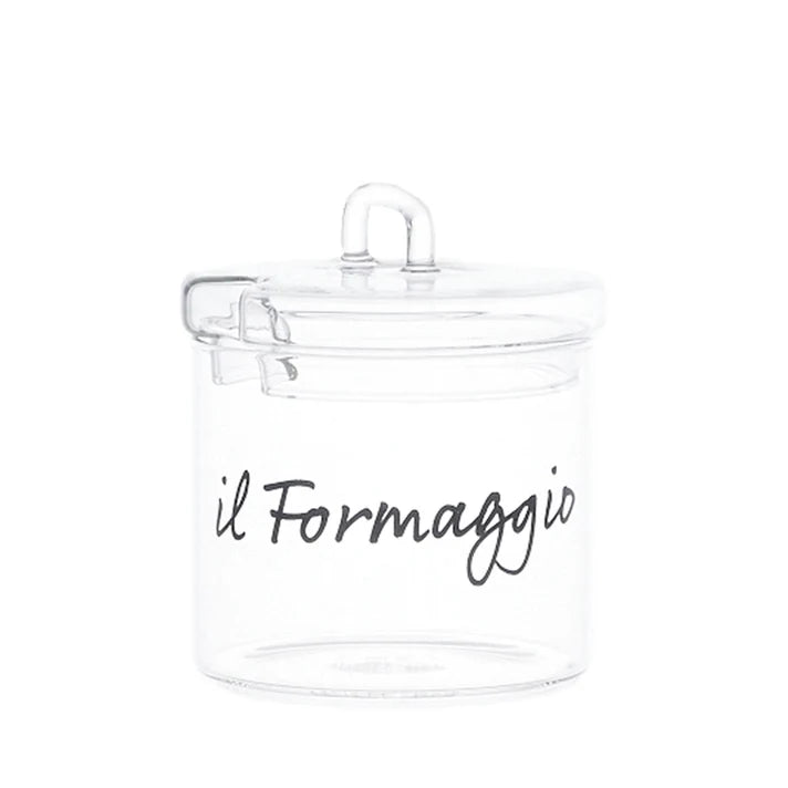 Formaggiera in vetro borosilicato decoro Il formaggio