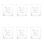 Set 6 Bicchieri acqua Ho una fame da lupo