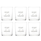 Set 6 bicchieri Acqua naturale