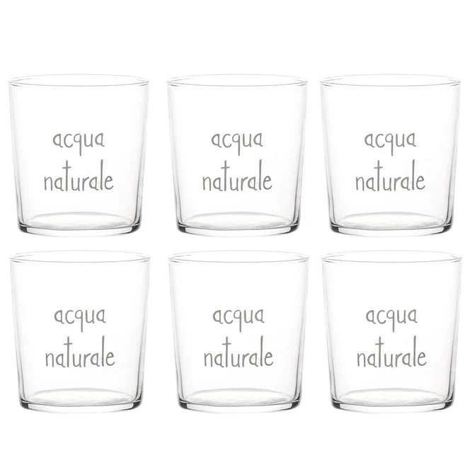 Set 6 bicchieri Acqua naturale