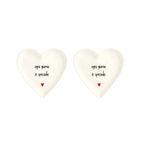 Set 2 Piatti cuore Ogni giorno è speciale - 12 cm