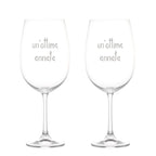 Set 2 calici di vino Un'ottima annata 64cl