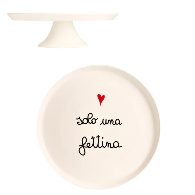 Alzata per dolci e torte in gres - Solo una Fettina