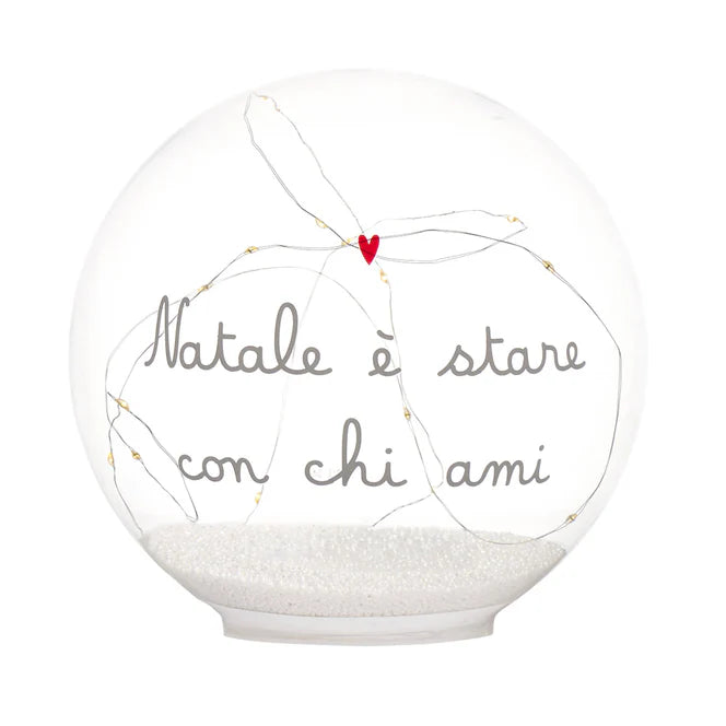 Palla led Natale è stare con chi ami