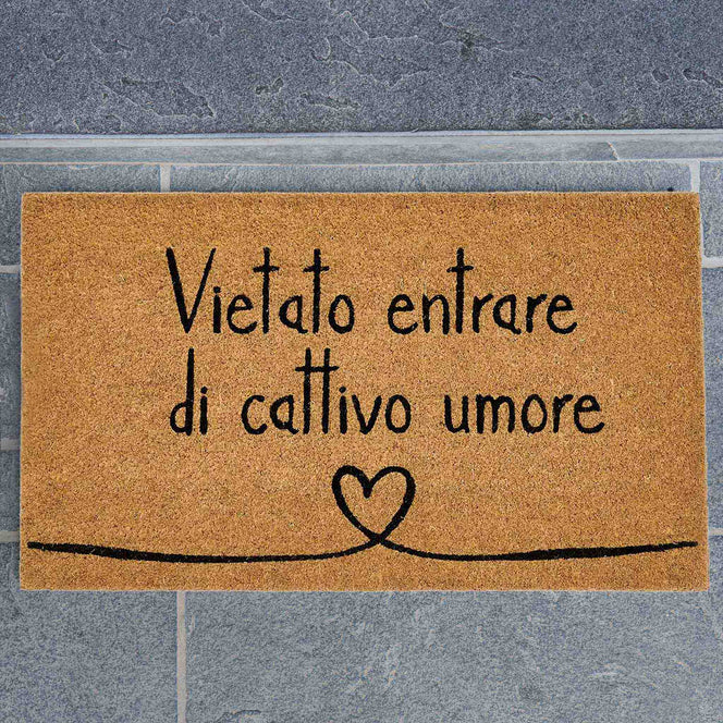 Zerbino Vietato entrare di cattivo umore