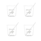 Set 4 bicchierini espresso Pausa Caffè in bianco