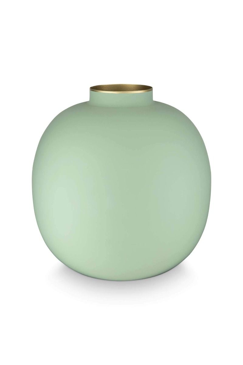 Vaso Metallo Bright Green Pip Studio