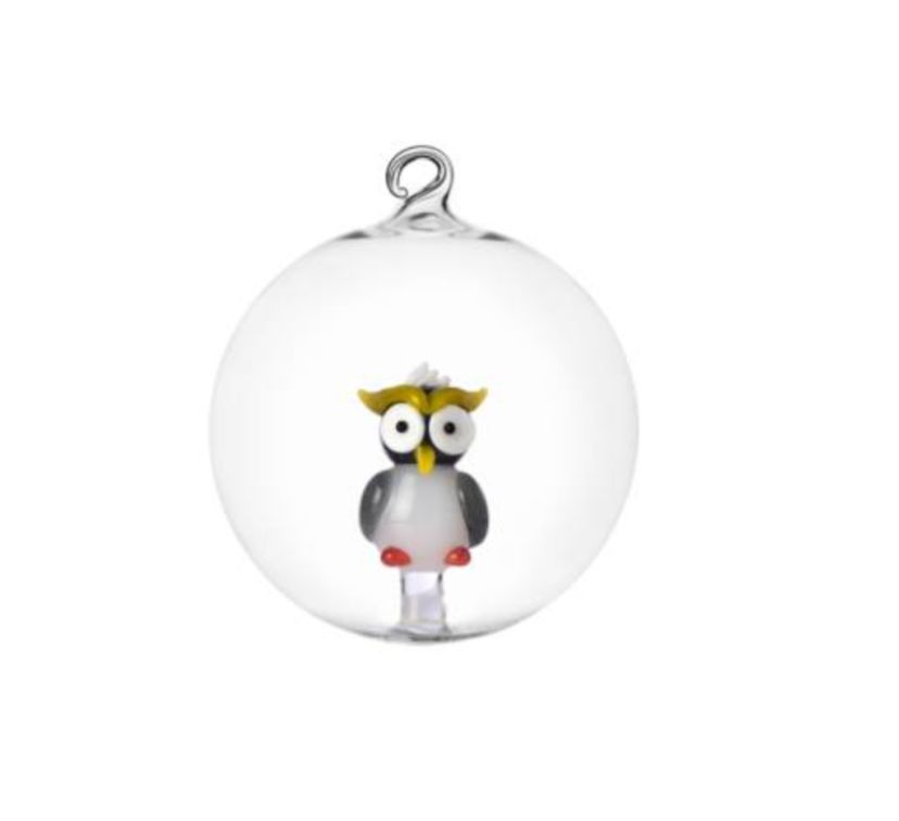Palla di Natale gufo