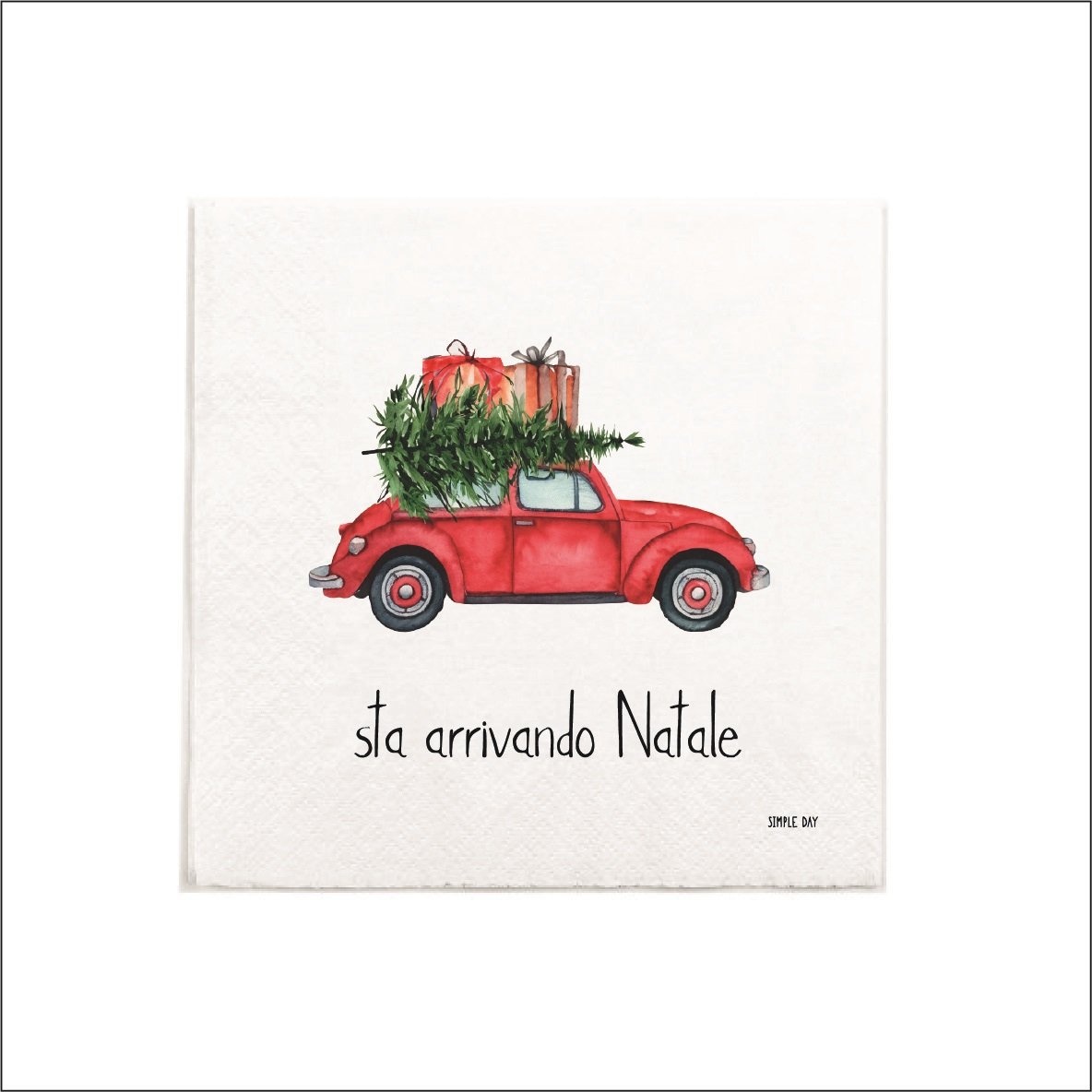 Set 20 tovaglioli Sta Arrivando Natale
