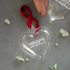 Pallina cuore Amicizia - 11 cm