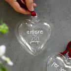 Pallina cuore Amore - 11 cm