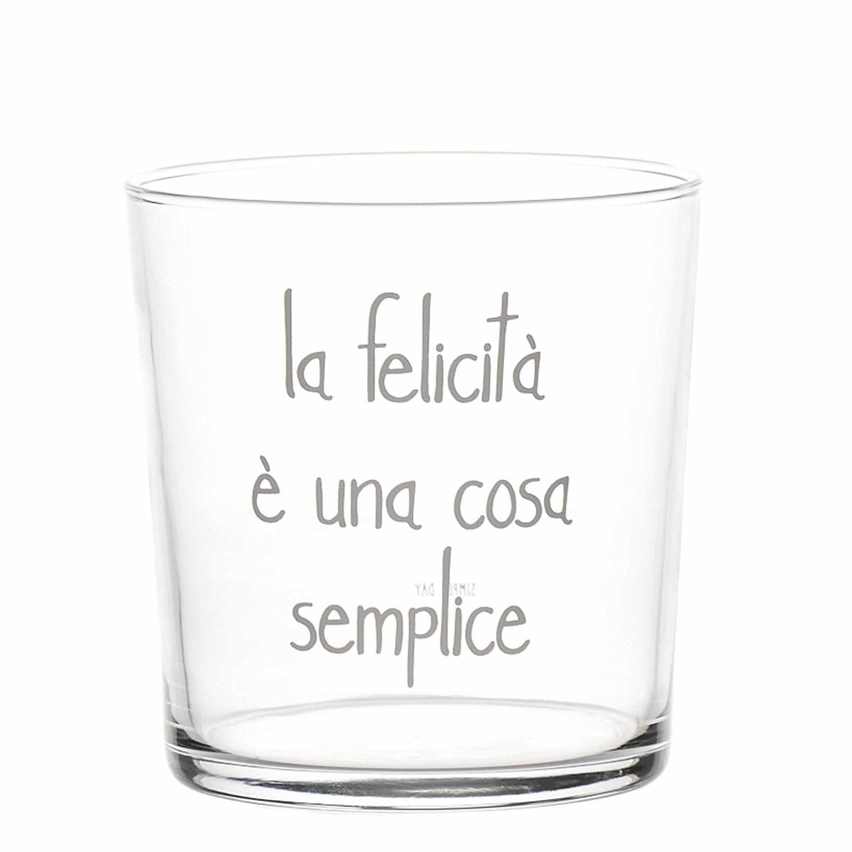 Set 6 Bicchieri la "Felicità è una cosa semplice"