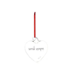 Pallina cuore Sorridi sempre - 11 cm