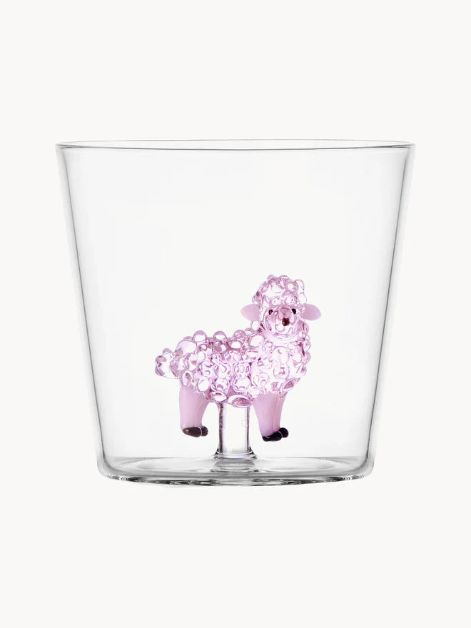 Bicchiere fatto a mano Pink Sheep Ichendorf