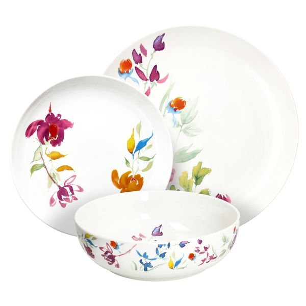 Servizio Piatti 18 Pezzi Iris
Porcellana Bianco