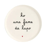 Piatto pizza Ho una fame da lupo