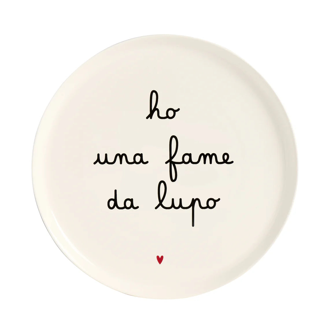 Piatto pizza Ho una fame da lupo