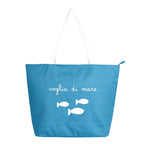 Borsa in canvas Voglia di mare - Cobalto