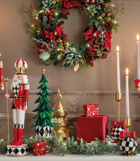 Ghirlanda decorativa bacche rosse