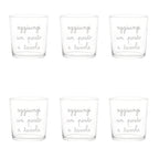 Set 6 Bicchieri acqua Aggiungi un posto a tavola