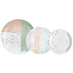 Servizio piatti 18 pezzi Pastel Porcellana Multicolor