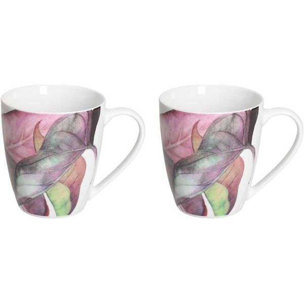 Confezione 2 mug Calypso Porcellana Bianco