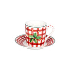 Set 4 tazze con piattino