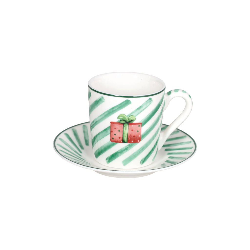 Set 4 tazze con piattino