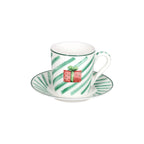 Set 4 tazze con piattino