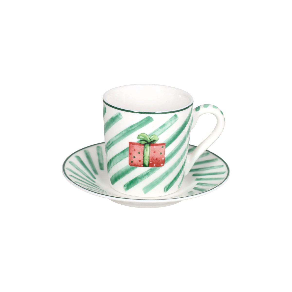 Set 4 tazze con piattino