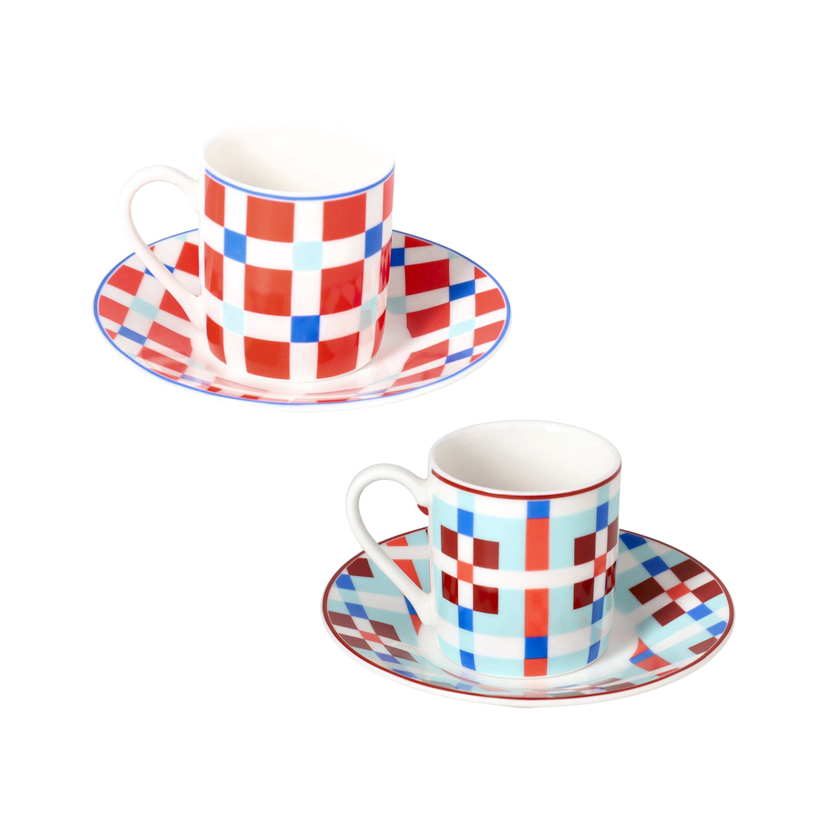 Set 2 tazze Caffè con piattino